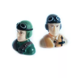 1 pieza Figura de Piloto Civil a Escala 1/9 L42*W23*H39mm para Avión de Control Ejército Verde/Gris - Imagen 1 de 9