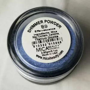 Mica Beauty Cosmetics Shimmer Powder 89 EFFERVESCENCE 2,8g Viaggio VEGAN SIGILLATO! - Foto 1 di 3