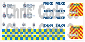 Code 3 Adhesive Vinyl Decal Oxford Diecast 1/76 van - British Transport Police - Picture 1 of 12