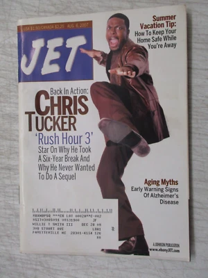 JET MAGAZINE AUGUST 6, 2007 CHRIS TUCKER RUSH HOUR 3 ALZHEIMER'S DISEASE MYTHS - Image 1 of 2