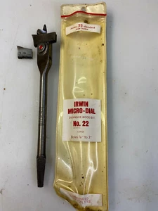  Irwin Micro - Dial Expansive Wood Bit No. 22 Bores holes 7/8" to 3" Made in USA - Picture 1 of 2