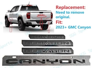 4PCS Gloss Black Door Rear Elevation Canyon Emblem Badges 2023-2025 GMC Canyon - Bild 1 von 15