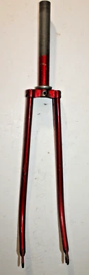 Vintage Touring Road Bike Fork 27" 1" Threaded 190mm Lugged Steel USA Shipping - Image 1 of 4