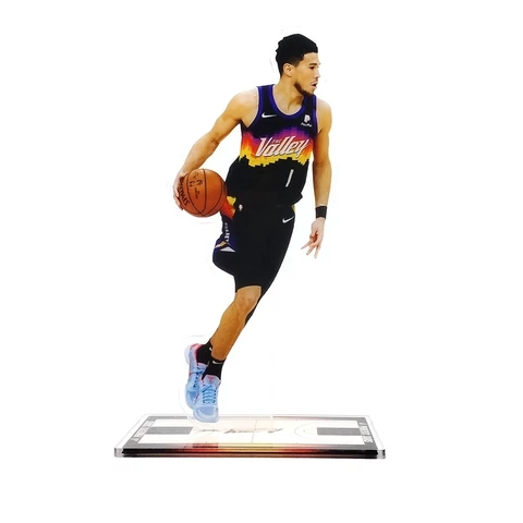 Devin Booker Figure -#1 of Valley Phoenix Suns Drives the Ball Figurine Ornament Cover