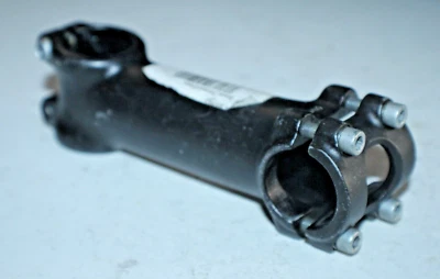 Bicycle Stem 1 1/8in Threadless 100mm +/- 7º Rise 25.4mm Black MTB USA Shipper - Image 1 of 4