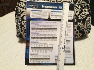 Dream weaver MX Permacharts Laminated Quick Reference School Study Guide - Imagen 1 de 2