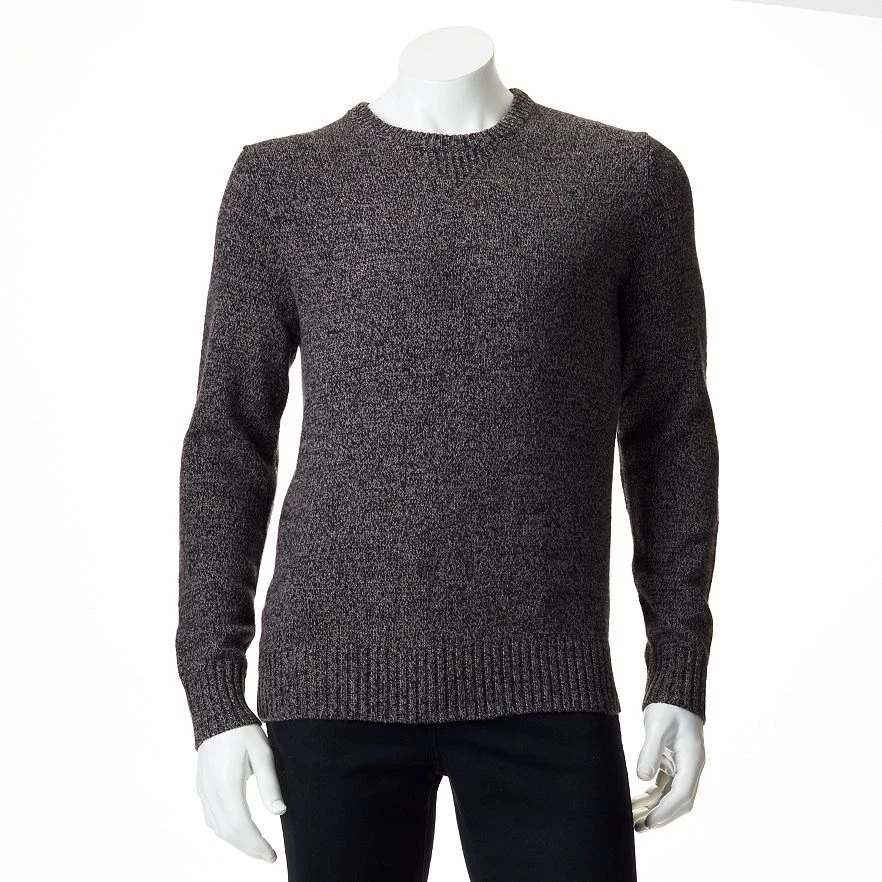 Nuevo Suéter Para Hombres SONOMA Ajuste Clásico Mezcla de Lana Mármol Cuello Redondo Talla L Precio de venta sugerido por el fabricante $65 Foto 1 de 1