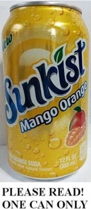 Sunkist Mango-Orange FULL NEW 12oz 2022 California's Beach Boys Good Vibrations - Picture 1 of 4
