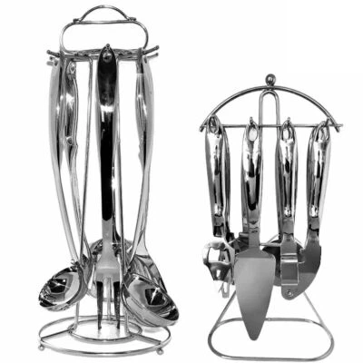 Set 14 mestoli accessori da da cucina con porta appendi schiumarola forchettone - Immagine 1 di 4