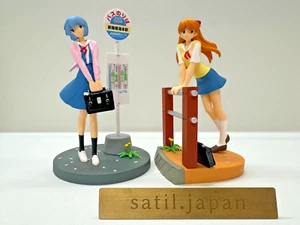 SEGA GAINAX Evangelion Rei Ayanami, Asuka Langley Sohryu Figure Set of 2 Japan - Picture 1 of 9