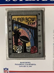 SUPER BOWL 27 ~ COWBOYS / BILLS Willabee Ward OFFICIAL NFL SB XXVIII PATCH CARD - Picture 1 of 3