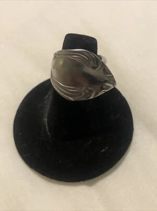Vintage Stainless Steal Spoon Ring Size 5 - Picture 1 of 9