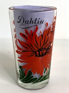 Boscul Pink Coral Dahlia Peanut Butter Water Glass Glasses Drinking Kitchen - Picture 1 of 7