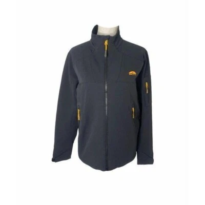 GoLite Men's Small Jacket RSG Grey and Yellow Soft Shell Zip Performance - Image 1 of 4