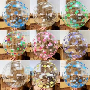 100X Clear BOBO BALOON BALLONS helium Bubble BALLOONS Quality Party Birthday Wed - Picture 1 of 8