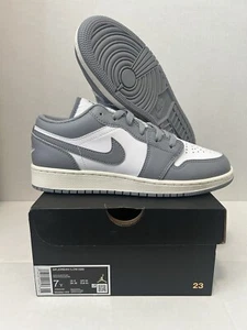 Size 7Y - Air Jordan 1 Low Vintage Grey - Picture 1 of 6