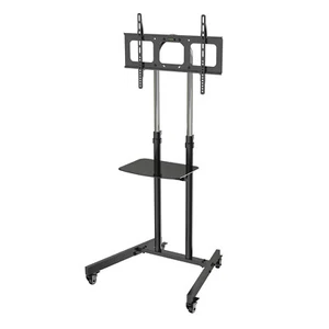 NONSAN Stojak na telewizor Regulowana wysokość Wózek na kółkach Stojak na telewizor Wózek telewizyjny - Zdjęcie 1 z 9