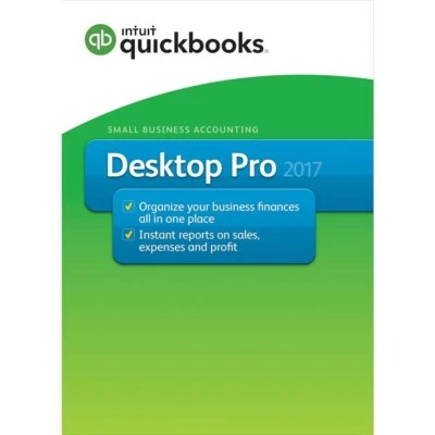 INTUIT Quickbooks Pro 2017 For Windows Full Retail USA Version NOT SUBSCRIPTION - Image 1 of 2