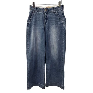 Democracy Absolution Lightly Distressed Wide Leg Jeans Size 2 - Picture 1 of 6