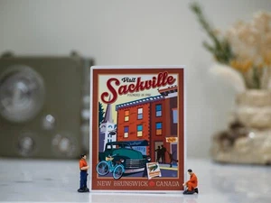 #032 Sackville, New Brunswick, Canada-Landmarks 4x3" Decal Sticker - Picture 1 of 1