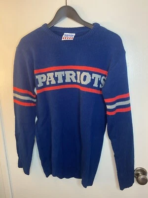 Suéter de comida chatarra de los New England Patriots de la NFL, talla M Foto 1 de 4