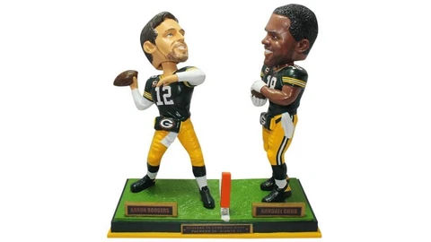 Aaron Rodgers to Randall Cobb Green Bay Packers Hail Mary Bobblehead NFL #/216 Cover