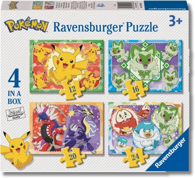 - Puzzles Pokémon 4 Pack | Puzzle Bambini 3 Anni in Su | Regalo Bimba 3 Anni in  - Immagine 1 di 4