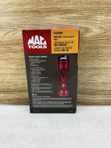 Mac Tools FL500R 500 Lumen, LED, Red, Rechargeable Flashlight (NA600992) New - Picture 1 of 6