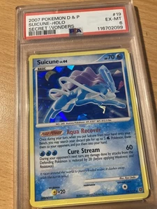 PSA 6 suicune secret wonders 2007 DP holo Pokemon - Picture 1 of 2