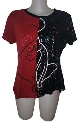 Camiseta de Colección Años 90 Y2K Baby Phat Talla 1X Para Mujer Roja Negra Bebé Elastizada Urbana Hip-hop Top Foto 1 de 4