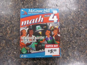 NEW McGraw Hill Math Grade 4 The Mission Masters: Alien Encounter! Mac / PC 1997 - Picture 1 of 5
