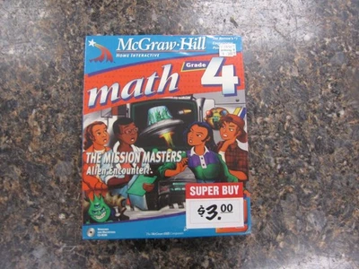NEW McGraw Hill Math Grade 4 The Mission Masters: Alien Encounter! Mac / PC 1997 - Image 1 of 4