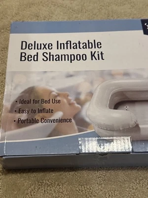 DMI Deluxe Inflatable Vinyl Bed Shampoo Kit For Bedridden/Low Mobility   - Image 1 of 4