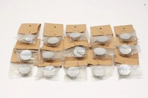 Lot/15 NOS Vintage MCM Chrome Cabinet Door Drawer Concave Knob Pull 1 1/2" B5 - Picture 1 of 5