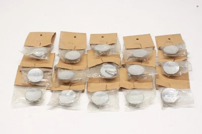 Lot/15 NOS Vintage MCM Chrome Cabinet Door Drawer Concave Knob Pull 1 1/2" B5 - Image 1 of 4