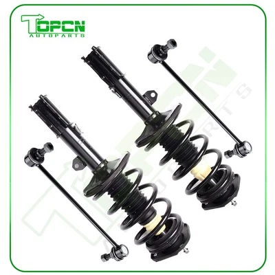For 2003-2008 Toyota Matrix Pontiac Vibe Front Struts Coil Spring + Sway Bars - Image 1 of 4