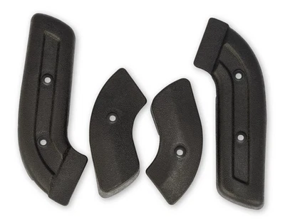 68-77 Ford Bronco Seat Hinge Covers - 4 Pieces - Black In Color - C8TZ-656192-5B - Image 1 of 4