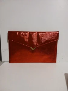Damen-Clutch Shirl Miller LTD rot Vinyl Handtasche Abend Hochzeiten Abschlussball V - Bild 1 von 9