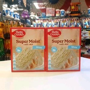 Betty Crocker Super Moist White Cake Mix 403g x 2 Boxes USA Import - Picture 1 of 5