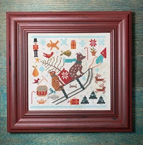 Bringing Christmas by Carriage House Samplings cross stitch pattern - Image 1 of 1