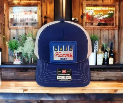 Parche de oso de Hamm aspecto vintage en un sombrero de camionero Richardson 112 Foto 1 de 4