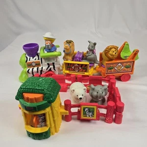 Fisher Price Little People Musical Zoo Safari Train Conductor 5Animals WorksMisc - Picture 1 of 12