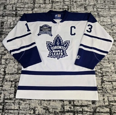Vtg 90s Starter Toronto Maple Leafs NHL Hockey Jersey #13 Mats Sundin XL 1999 - Image 1 of 4