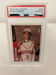 Allen Iverson PSA10 Collec Choice 1996 NBA Philadelphia 76ers /No Panini/Lebron - Bild 1 von 2