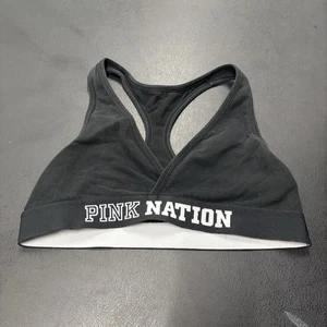 Victoria’s Secret Pink Nation nahtloser Bralette mit Käfigfront Größe Medium schwarz - Bild 1 von 3