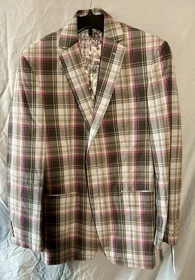 NWT Men’s Van Heusen Plaid Jacket Size 38 - Image 1 of 3