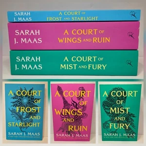Set Of 3 COURT of Frost & Starlight, Wings & Ruin, Mist & Fury Sarah J. Maas PB - Picture 1 of 15