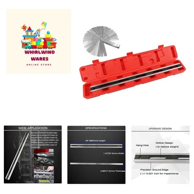 24 Inch Machinist Precision Steel Straight Edge Tool, Cylinder Head Straight ... - Image 1 of 4