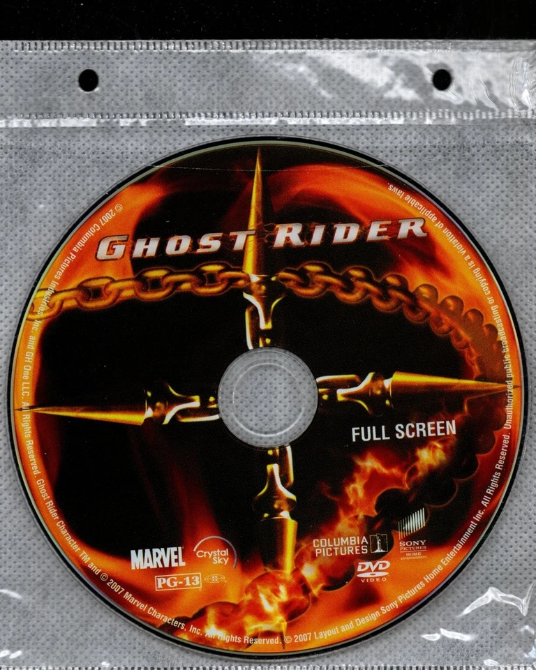 Ghost Rider (2007)  - DVD  *DISC ONLY* - Region 1 - Nicolas Cage - Full Screen - Image 1 of 1