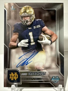 2025 Bowman Chrome U - Prospect AUTO #BCA-JGR Jaden Greathouse 1st - Picture 1 of 2